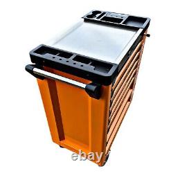 Complete Workshop Solution 7-Drawer Trolley Cabinet + Professional Tools