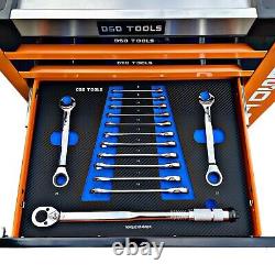 Complete Workshop Solution 7-Drawer Trolley Cabinet + Professional Tools