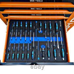 Complete Workshop Solution 7-Drawer Trolley Cabinet + Professional Tools