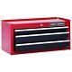 Craftsman 26 In. 3-drawer Heavy-duty Ball Bearing Middle Chest Red/black