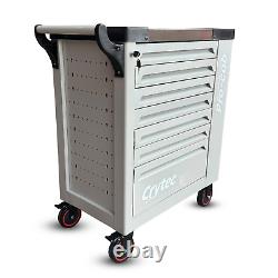 Crytec Tool Box With Tools 7 Drawers Roller Cabinet with 250 piece tool Kit Grey