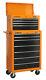 Djm Pro 6 Drawer Top Tool Storage Box Chest & 7 D Roller Cabinet Roll Cab Orange