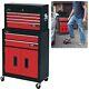 Draper 8 Drawer Red Metal Tool Chest Ball Bearing Rollers Storage Cabinet Box