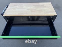 DSD Tools 12 Drawer Roller Tool Chest Cabinet Box Set Empty Storage Green/Black