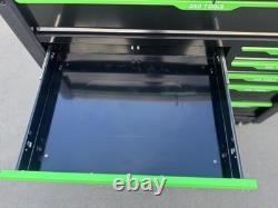 DSD Tools 12 Drawer Roller Tool Chest Cabinet Box Set Empty Storage Green/Black