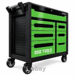 DSD Tools 12 Drawer Roller Tool Chest Cabinet Box Set with Tools Green/Black