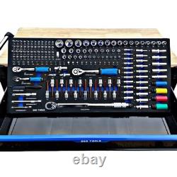 DSD Tools 12 Drawer Roller Tool Chest Cabinet Box Set with Tools Green/Black