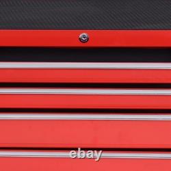 DURHAND Roller Tool Cabinet Storage Chest Box Garage Workshop 7 Drawers Red