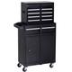 Durhand Steel 4-drawer Duo-door Rolling Tool Cabinet Tool Storage Organiser