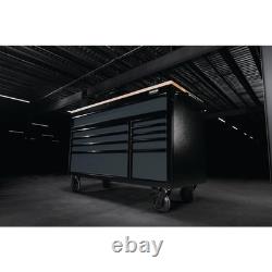 Draper 27220 BUNKER10 Drawer Workbench Roller Tool Cabinet, 56, Grey