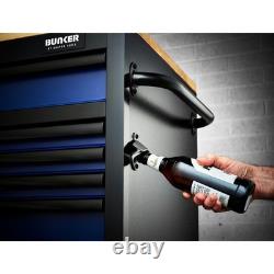 Draper 27336 BUNKER 15 Drawer Workbench Roller Tool Cabinet, 61, Blue Draper 27336 BUNKER 15 Drawer Workbench Roller Tool Cabinet, 61, Blue