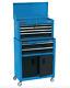 Draper 6 Drawer Blue Metal Tool Chest Ball Bearing Rollers Storage Cabinet Box