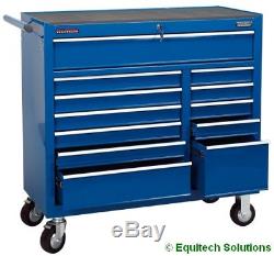 Draper 80246 12 Drawer Blue Roll Cab Roller Cabinet Chest Toolbox Extra Wide