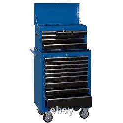Draper Blue Combination Roller Cabinet and Tool Chest 15 Drawer 26 11533