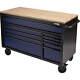 Draper Bunker 10 Drawer Workbench Tool Roller Cabinet Black / Blue
