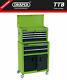 Draper Combined Roller Cabinet And Tool Chest, 6 Drawer, 24, Green 19566