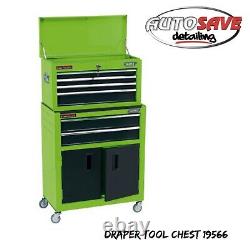 Draper Combined Roller Cabinet and Tool Chest 6 Drawer in Green 19566
