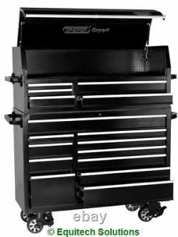 Draper Expert Tools 11402 56 Roll Cabinet Top Chest Stack 16 Drawer Black