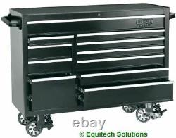 Draper Expert Tools 11402 56 Roll Cabinet Top Chest Stack 16 Drawer Black