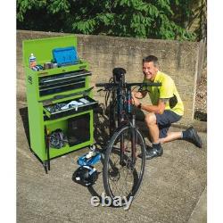 Draper Green Combined Roller Cabinet and Tool Chest 6 Drawer 24 Steel 19566