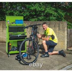 Draper Green Combined Roller Cabinet and Tool Chest 6 Drawer 24 Steel 19566