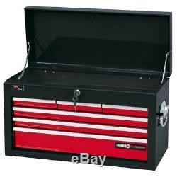Draper Redline 6 Drawer Tool Chest Cabinet Storage Box for Hand & Garage Tools