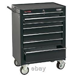 Draper Roller Tool Cabinet, 7 Drawer, 26, Black 35743