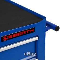 EBERTH Tool cabinet cart wheel trolley tools tray ball bearing slides 5 drawer