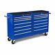 Eberth Tool Cabinet Cart Wheel Trolley Tray Ball Bearing Slides 14 Drawer Blue