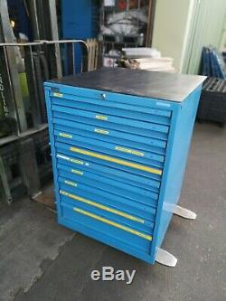 EMPTY POLSTORE NOT BOTT OR LISTA TOOLING CABINET 10 DRAWER with keys