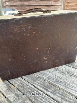 Engineers Oak Tool Cabinet 4 Drawers Incl Vintage Tools, Box Of Tricks, Papers