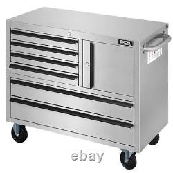 Excel 41inch 6 Drawer Stainless Steel Roller Tool Chest Cabinet & Tall Cabinet