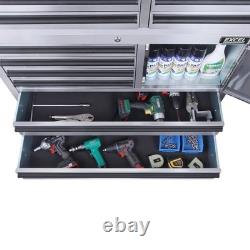 Excel 41inch 6 Drawer Stainless Steel Roller Tool Chest Cabinet & Tall Cabinet