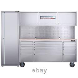 Excel 72Tool Chest Cabinet Workbench 15 Drawer, 3 Upper Cabinet, 1 Tall Cabinet