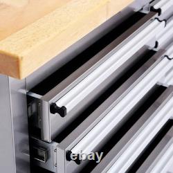 Excel 72Tool Chest Cabinet Workbench 15 Drawer, 3 Upper Cabinet, 1 Tall Cabinet