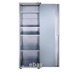 Excel 72 15 Drawer Stainless Steel Workbench Roller Tool Chest & Tall Cabinet