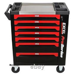 Excel Tool Box With Tools 7 Drawers Roller Cabinet With 249 Piece Tool Kit, 31635