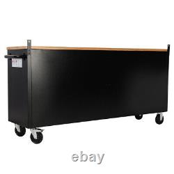 Extra Deep 55/72 in. Mobile Workbench Tool Chest Box Cabinet Storage Drawer Unit