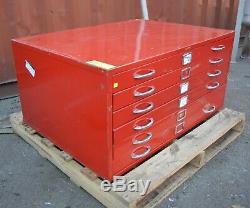 Funky retro Plan drawer file tool cabinet Adelaide paint art studio 1150x870x550