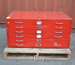 Funky retro Plan drawer file tool cabinet Adelaide paint art studio 1150x870x550