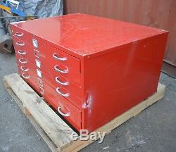 Funky retro Plan drawer file tool cabinet Adelaide paint art studio 1150x870x550