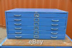 Funky retro Plan drawer file tool cabinet Adelaide paint art studio 115x87x55cm