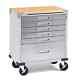 Garage 6 Drawer Rolling Cabinet Workbench Hardwood Top Side Seville 20204b