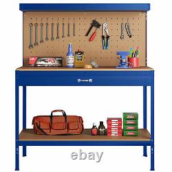 Garage Workbench Cabinet Pegboard Storage Drawer Shelves DIY Tool Workshop Steel
