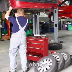 Garage Workshop Tool Box Chest Roller Cabinet Storage 4Drawers Tool Trolley Cart
