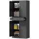 Homcom 180cm Tall Tool Cabinet, Lockable Metal Storage Cabinet With Drawer