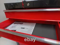 HOMCOM 5 Drawer Lockable Steel Tool Storage Cabinet Trolley Wheels Garage DIY