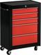 Homcom 5 Drawer Lockable Tool Chest Trolley With Wheels Steel Garage Cabinet
