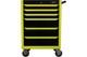 Halfords 27 6 Drawer Garage Workshop Tool Chest Cabinet Neon Yellow A