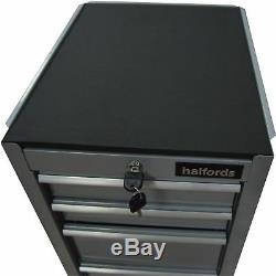 Halfords 4 Drawer Side Cabinet Key Lock And Ball Bearing Drawer Sliders Chrome